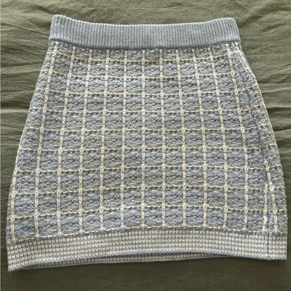 LoveShackFancy Light Blue Callington skirt - Picture 9 of 9